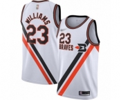 Women's Los Angeles Clippers #23 Louis Williams Swingman White Hardwood Classics Finished Basketball Jersey