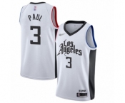 Women's Los Angeles Clippers #3 Chris Paul Swingman White Basketball Jersey - 2019-20 City Edition