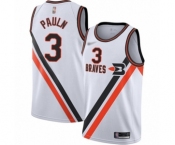 Women's Los Angeles Clippers #3 Chris Paul Swingman White Hardwood Classics Finished Basketball Jersey