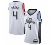 Women's Los Angeles Clippers #4 JaMychal Green Swingman White Basketball Jersey - 2019-20 City Edition