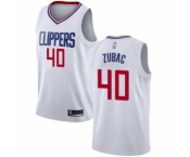 Women's Los Angeles Clippers #40 Ivica Zubac Authentic White Basketball Jersey - Association Edition