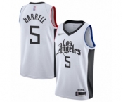 Women's Los Angeles Clippers #5 Montrezl Harrell Swingman White Basketball Jersey - 2019-20 City Edition