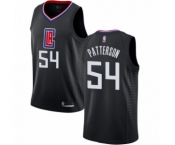 Women's Los Angeles Clippers #54 Patrick Patterson Authentic Black Basketball Jersey Statement Edition