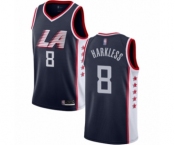 Women's Los Angeles Clippers #8 Moe Harkless Swingman Navy Blue Basketball Jersey - City Edition
