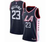 Women's Nike Los Angeles Clippers #23 Louis Williams Swingman Navy Blue NBA Jersey - City Edition