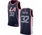 Women's Nike Los Angeles Clippers #32 Blake Griffin Swingman Navy Blue NBA Jersey - City Edition
