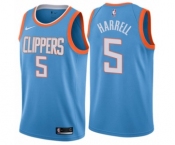Women's Nike Los Angeles Clippers #5 Montrezl Harrell Swingman Blue NBA Jersey - City Edition