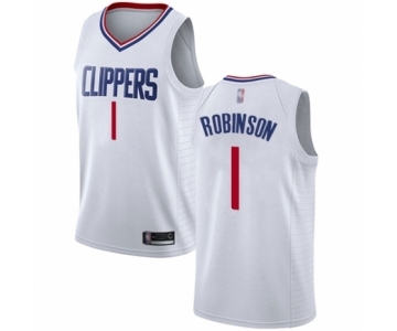 Youth Los Angeles Clippers #1 Jerome Robinson Swingman White Basketball Jersey - Association Edition
