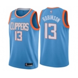 Youth Nike Los Angeles Clippers #13 Jerome Robinson Swingman Blue NBA Jersey - City Edition