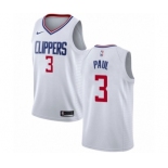Youth Nike Los Angeles Clippers #3 Chris Paul Authentic White NBA Jersey - Association Edition