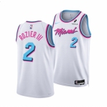 Men Miami Heat #2 Terry Rozier White 2024-25 City Edition Stitched Basketball Jersey