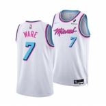 Men Miami Heat #7 Kel 27el Ware White 2024-25 City Edition Stitched Basketball Jersey