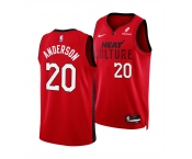 Men's Miami Heat #20 Kyle Anderson Red 2025 City Edition Stitched Basketball Jersey