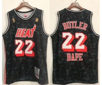 Men's Miami Heat #22 Jimmy Butler Black Stitched Jersey