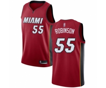 Men's Miami Heat #55 Duncan Robinson Swingman Red Basketball Jersey Statement Edition