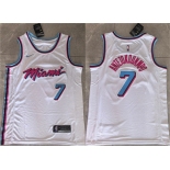 Men's Miami Heat #7 Giannis Antetokounmpo White 2026 Stitched Basketball Jersey Men's Miami Heat #7 Giannis Antetokounmpo White 2026 Stitched Basketball Jersey