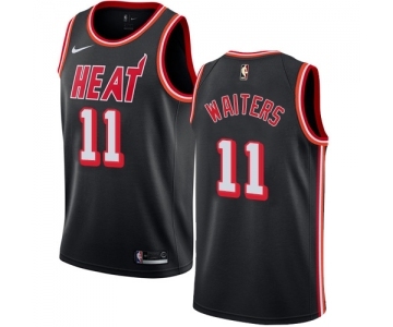 Men's Nike Miami Heat #11 Dion Waiters Swingman Black Black Fashion Hardwood Classics NBA Jersey