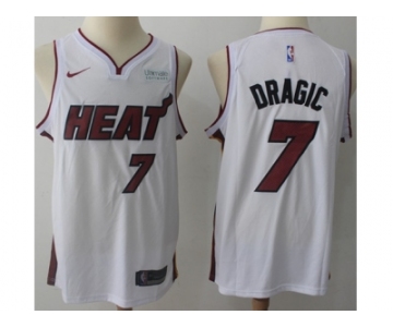 Nike Miami Heat #7 Goran Dragic White NBA Swingman Association Edition Jersey