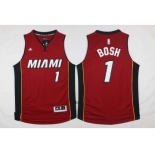 nba jersey miami heat #1 bosh red[2016 new]