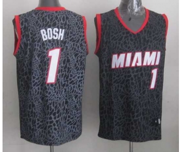 nba miami heat #1 bosh black leopard print[2014 new]