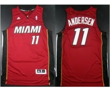 nba miami heat #11 andersen red[revolution 30 silver]