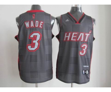 nba miami heat #3 wade blackgrey[2012]
