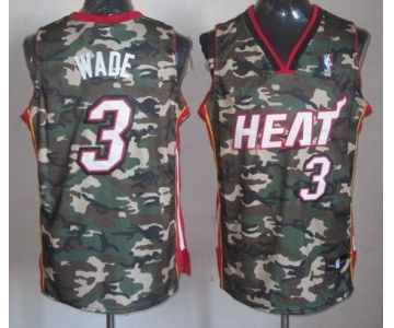 nba miami heat #3 wade camo