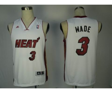nba miami heat #3 wade white [swingman]