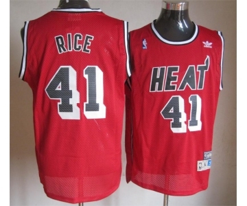 nba miami heat #41 rice red[m&n]