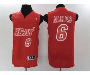 nba miami heat #6 james red[2012 latin nights]