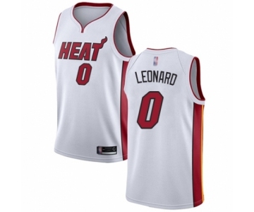 Women's Miami Heat #0 Meyers Leonard Swingman White Basketball Jersey - Association Edition