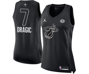 Women's Nike Miami Heat #7 Goran Dragic Swingman Black 2018 All-Star Game NBA Jersey