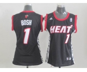 women nba miami heat #1  bosh black
