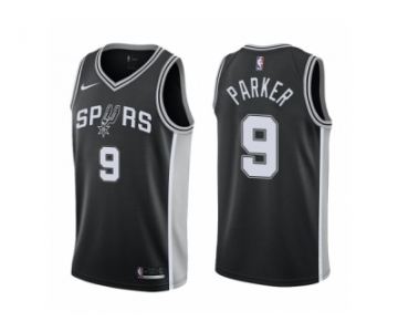 Men Adidas San Antonio Spurs #9 Tony Parker Swingman 2017-18 Black NBA Jersey