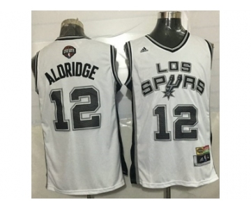 Men San Antonio Spurs #12 LaMarcus Aldridge White Latin Nights Stitched NBA Jersey