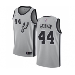 Men's Nike San Antonio Spurs #44 George Gervin Swingman Silver Alternate NBA Jersey Statement Edition