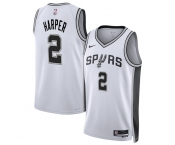 Men's San Antonio Spurs #2 Dylan Harper White 2025 Draft Association Edition Stitched Basketball Jersey