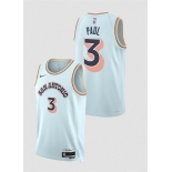 Men's San Antonio Spurs #3 Chris Paul Light Blue 2024-25 City Edition Stitched Basketball Jersey
