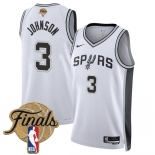 Men's San Antonio Spurs #3 Keldon Johnson White 2026 Finals Patch Association Edition Stitched Basketball Jersey Men's San Antonio Spurs #3 Keldon Johnson White 2026 Finals Patch Association Edition Stitched Basketball Jersey