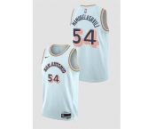 Men's San Antonio Spurs #54 Sandro Mamukelashvili Light Blue 2024-25 City Edition Stitched Basketball Jersey