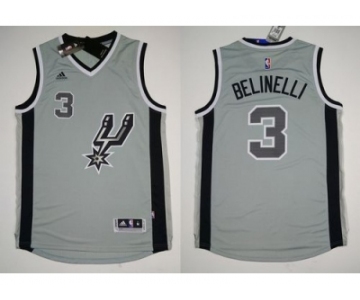 NBA San Antonio Spurs #3 Marco Belinelli Grey Alternate Stitched Jerseys
