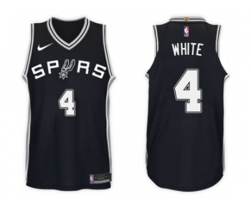 Nike NBA San Antonio Spurs #4 Derrick White Jersey 2017-18 New Season Black Jersey