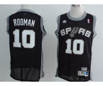 nba san antonio spurs #10 rodman black[swingman