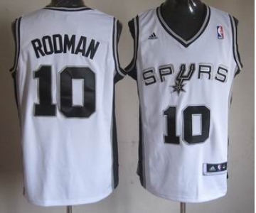 nba san antonio spurs #10 rodman white[revolution 30 swingman]