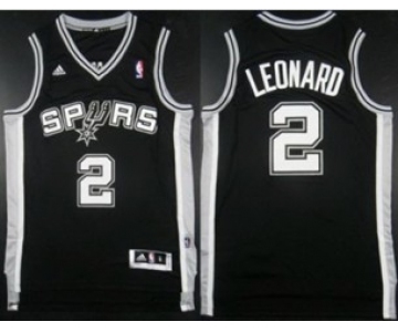 nba san antonio spurs #2 leonard black[revolution 30 swingman]
