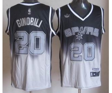nba san antonio spurs #20 ginobili black-grey[limited]