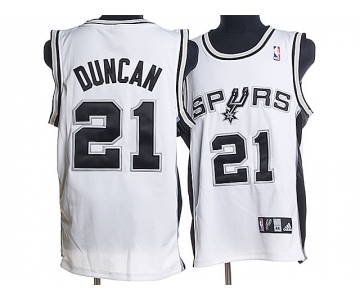 nba san antonio spurs #21 tim duncan white