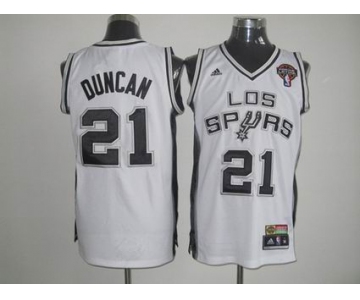 nba san antonio spurs #21 tim duncan white[latin night]