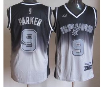 nba san antonio spurs #9 tony parker black-grey[limited]