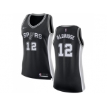 Women Nike San Antonio Spurs #12 LaMarcus Aldridge Black NBA Swingman Icon Edition Jersey